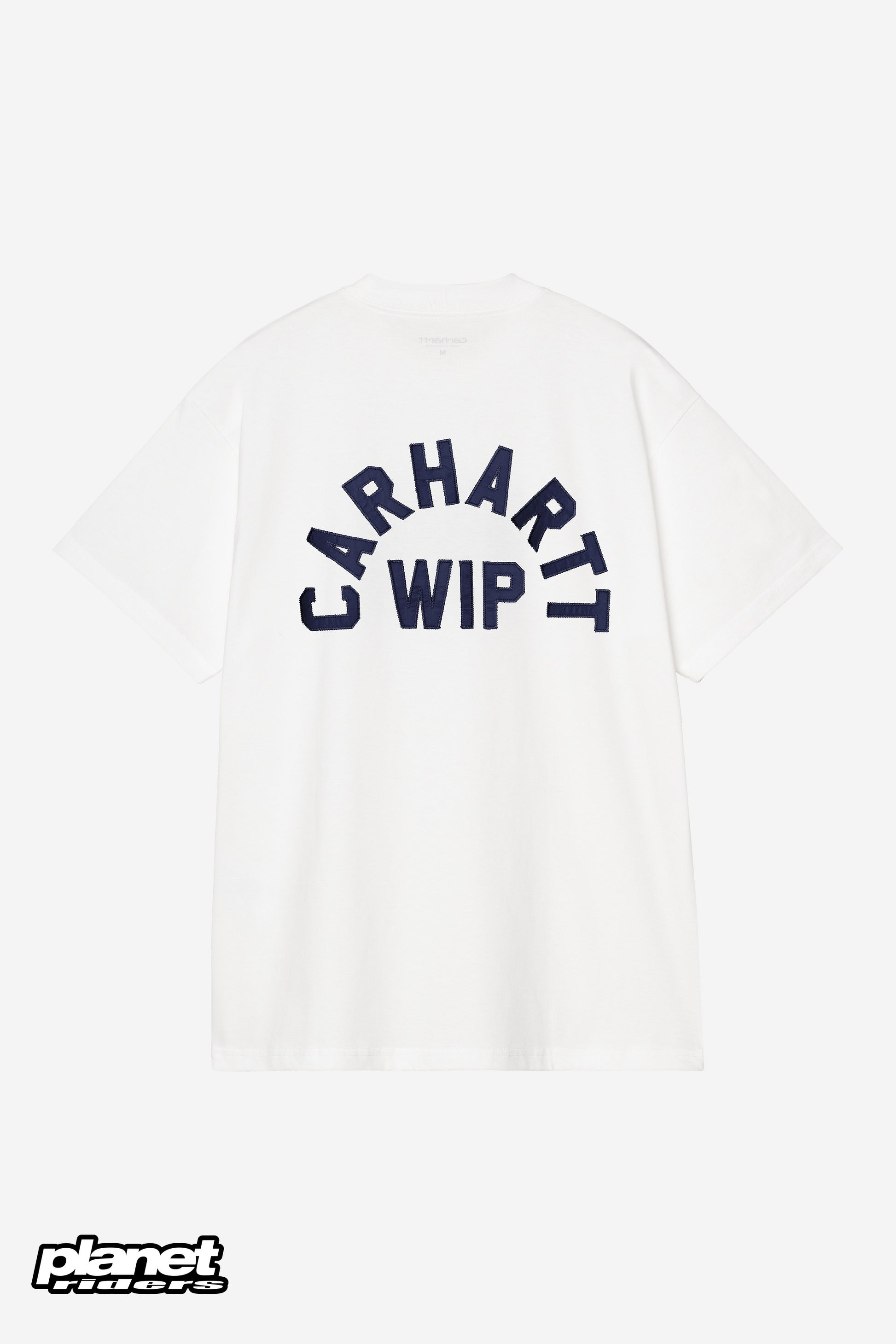 S/S Arch Script T-Shirt Carhartt WIP, White / Dark Navy