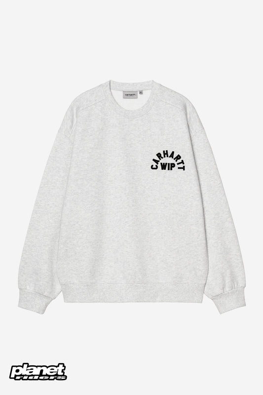 Arch Script Sweatshirt Carhartt WIP, Ash Heather / Dark Navy