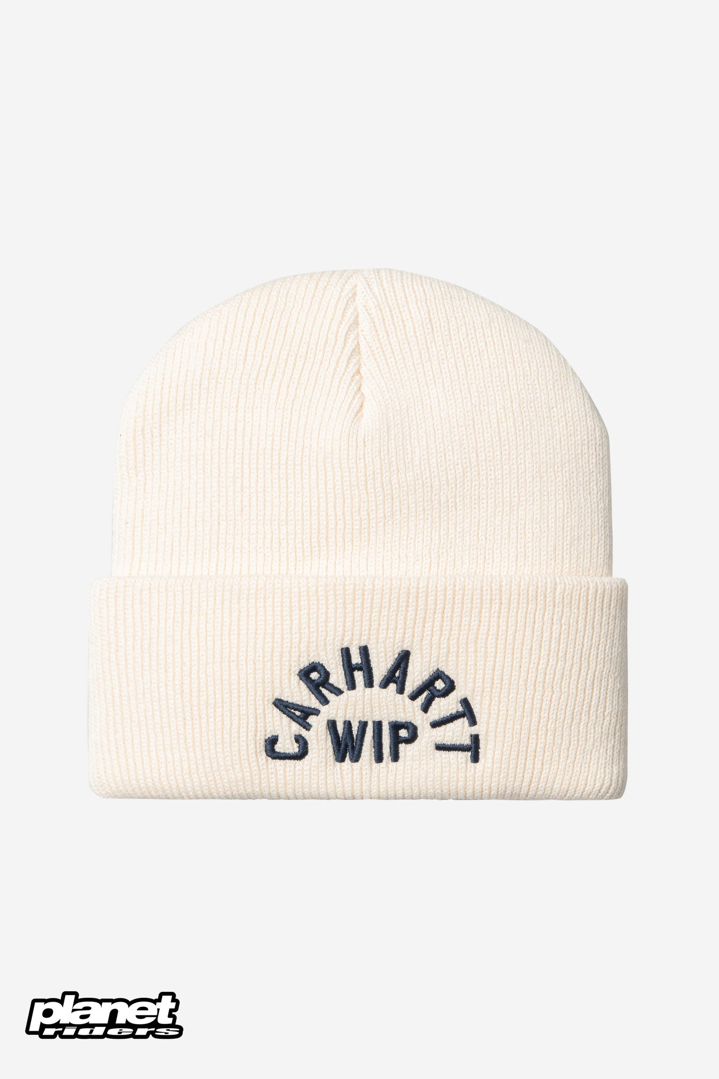 Arch Script Beanie Carhartt WIP, Natural / Dark Navy