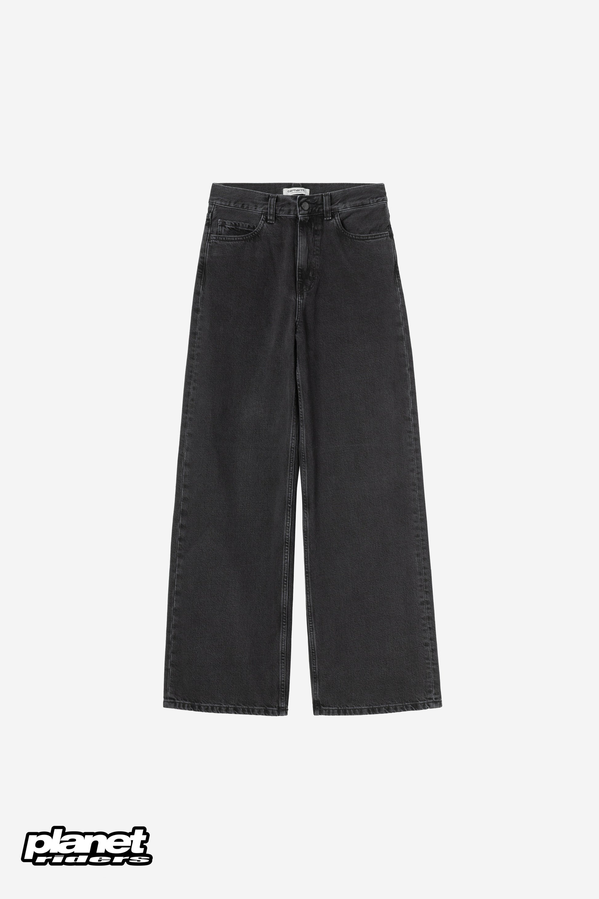 W' Jane Pant Carhartt WIP, Black heavy stone wash