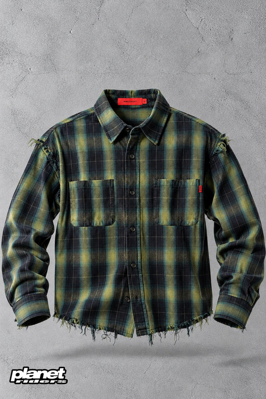 Two Pocket Shirt Acupuncture, Green Blue
