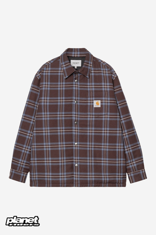 Baird Shirt Jac Carhartt WIP, Baird Check, Palisander