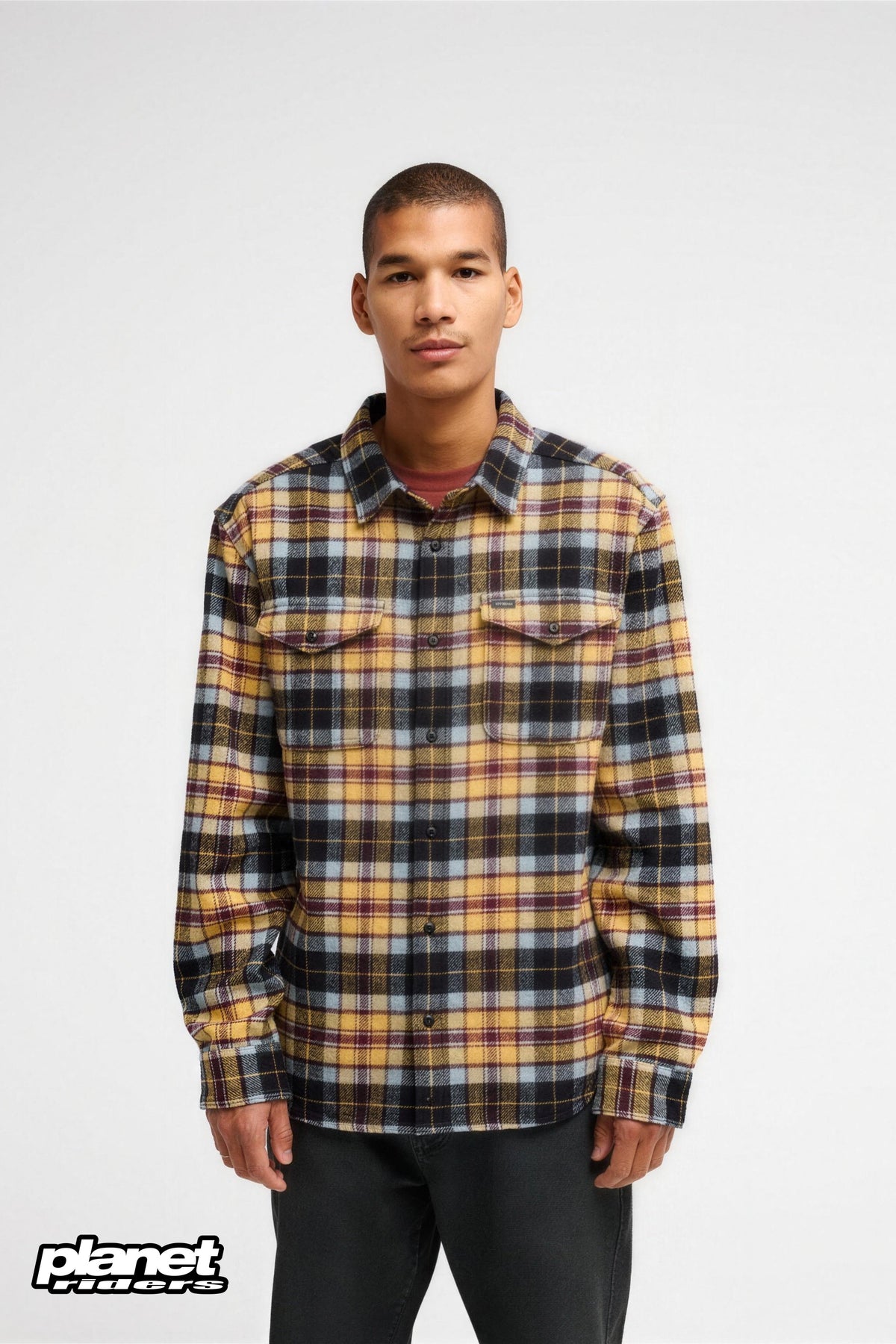 Hugues Heavy Flannel RVCA, Ochre