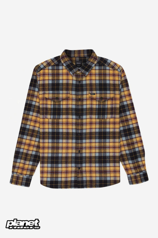 Hugues Heavy Flannel RVCA, Ochre