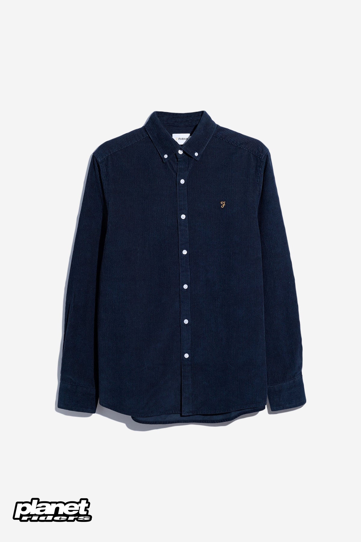 Maverick Cord Shirt Farah, True Navy / Rosemary
