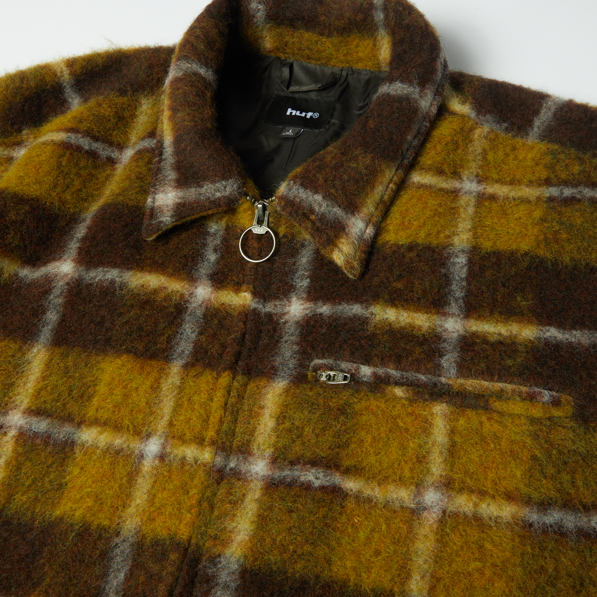 Canton Plaid Jacket HUF, Brown