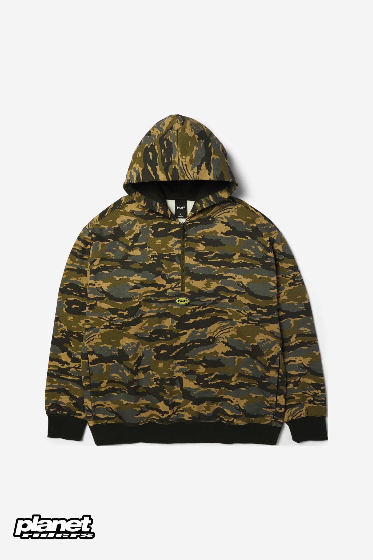 Hartman Quarter-Zip Hoodie HUF, Desert Camo