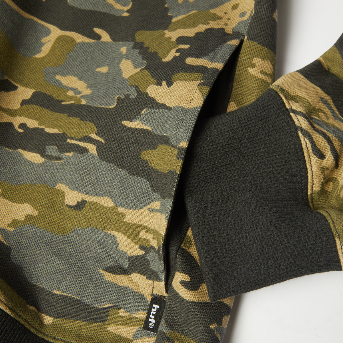 Hartman Quarter-Zip Hoodie HUF, Desert Camo