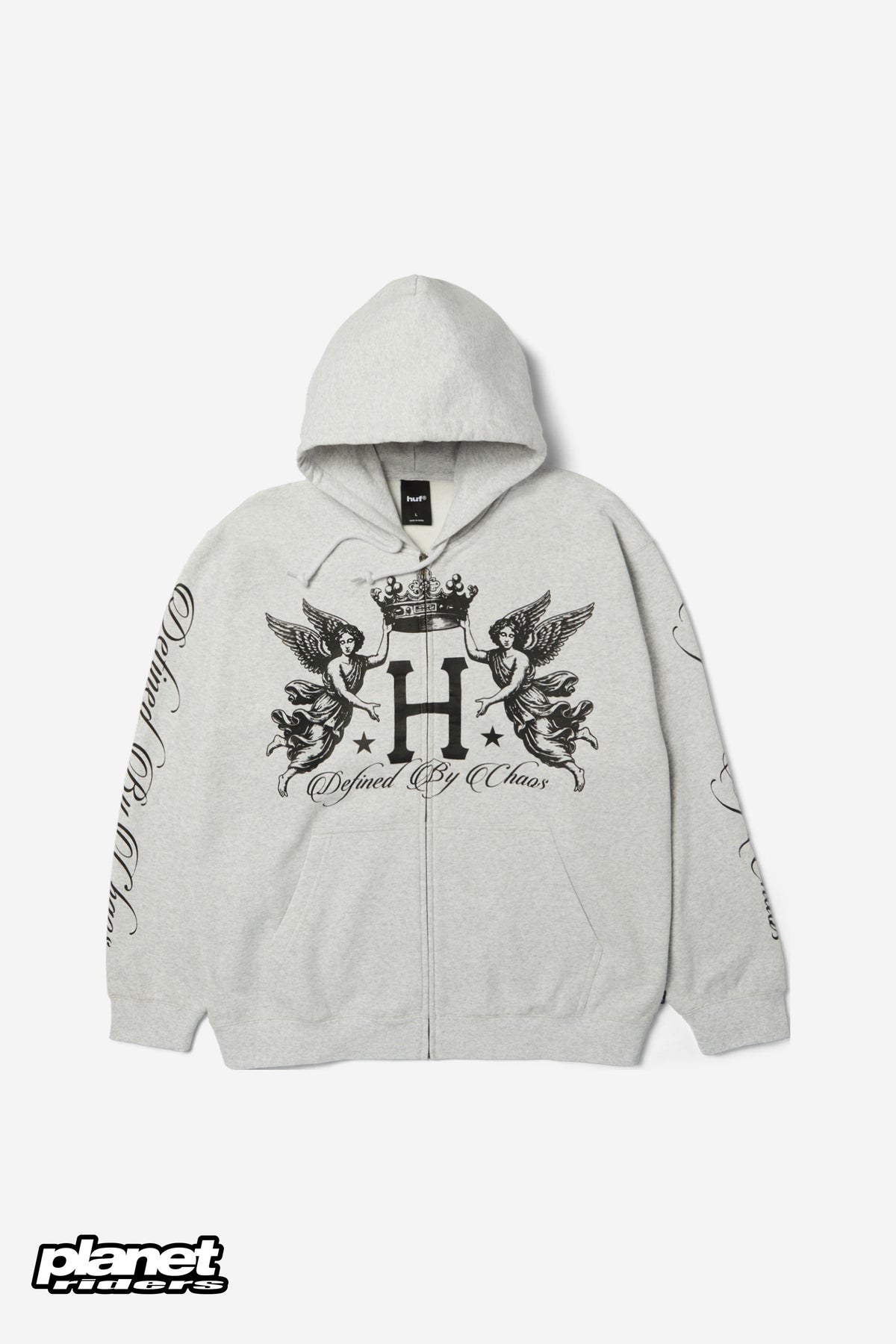 Royalty Full-Zip Hoodie HUF, Heather Grey