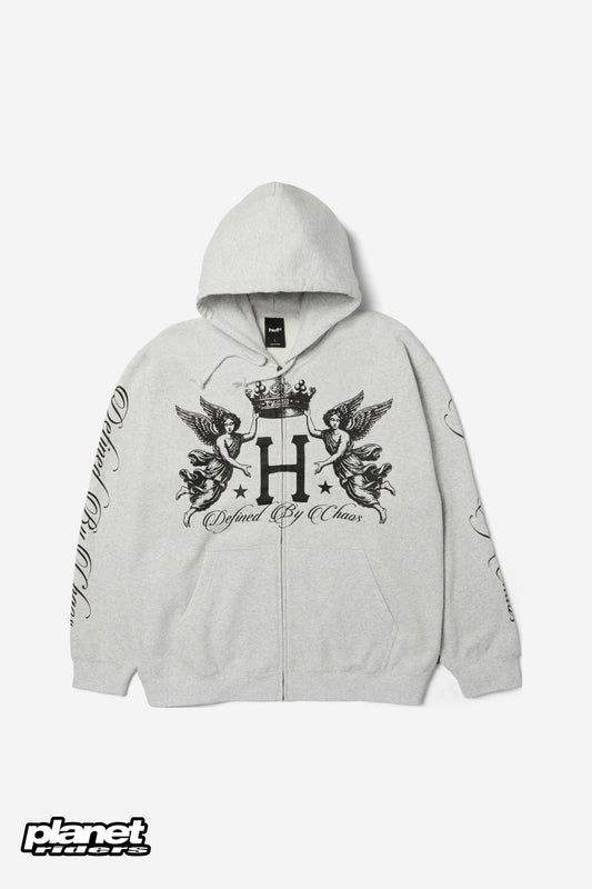 Royalty Full-Zip Hoodie HUF, Heather Grey