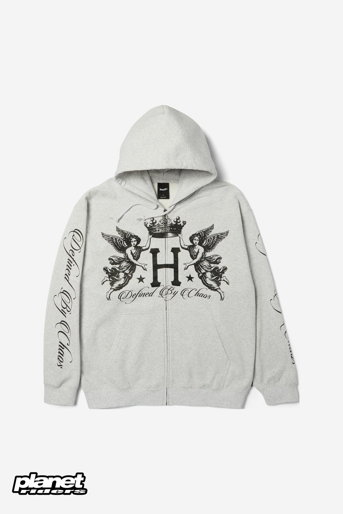 Royalty Full-Zip Hoodie HUF, Heather Grey