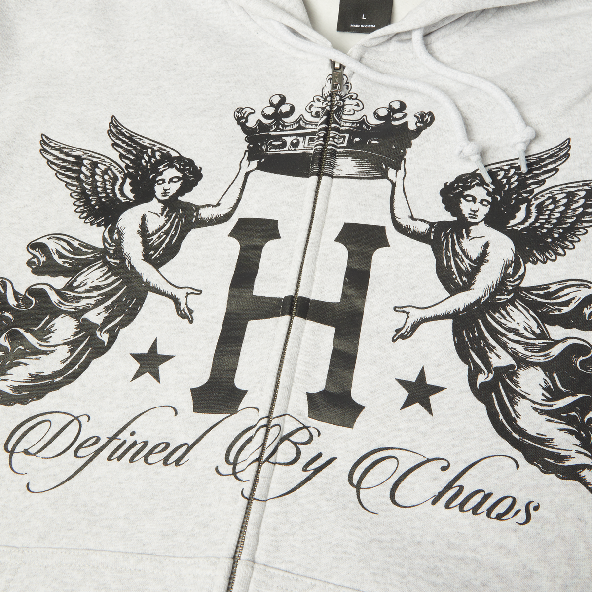 Royalty Full-Zip Hoodie HUF, Heather Grey