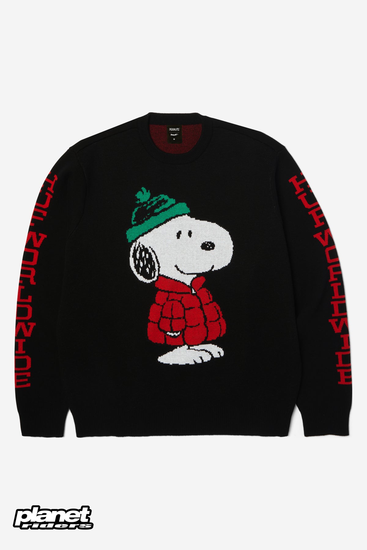 Snoopy Puffer Sweater HUF, Black