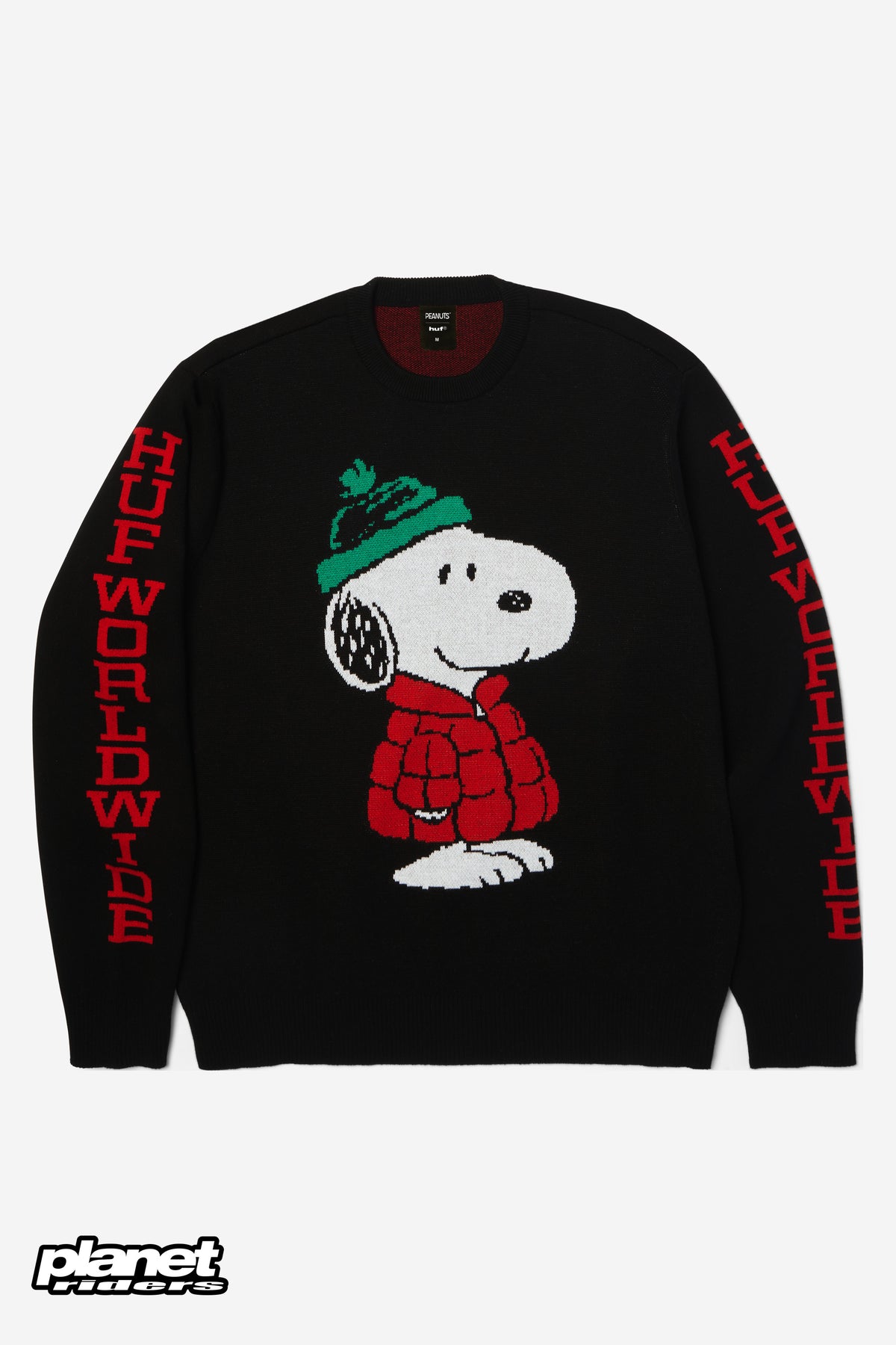 Snoopy Puffer Sweater HUF, Black