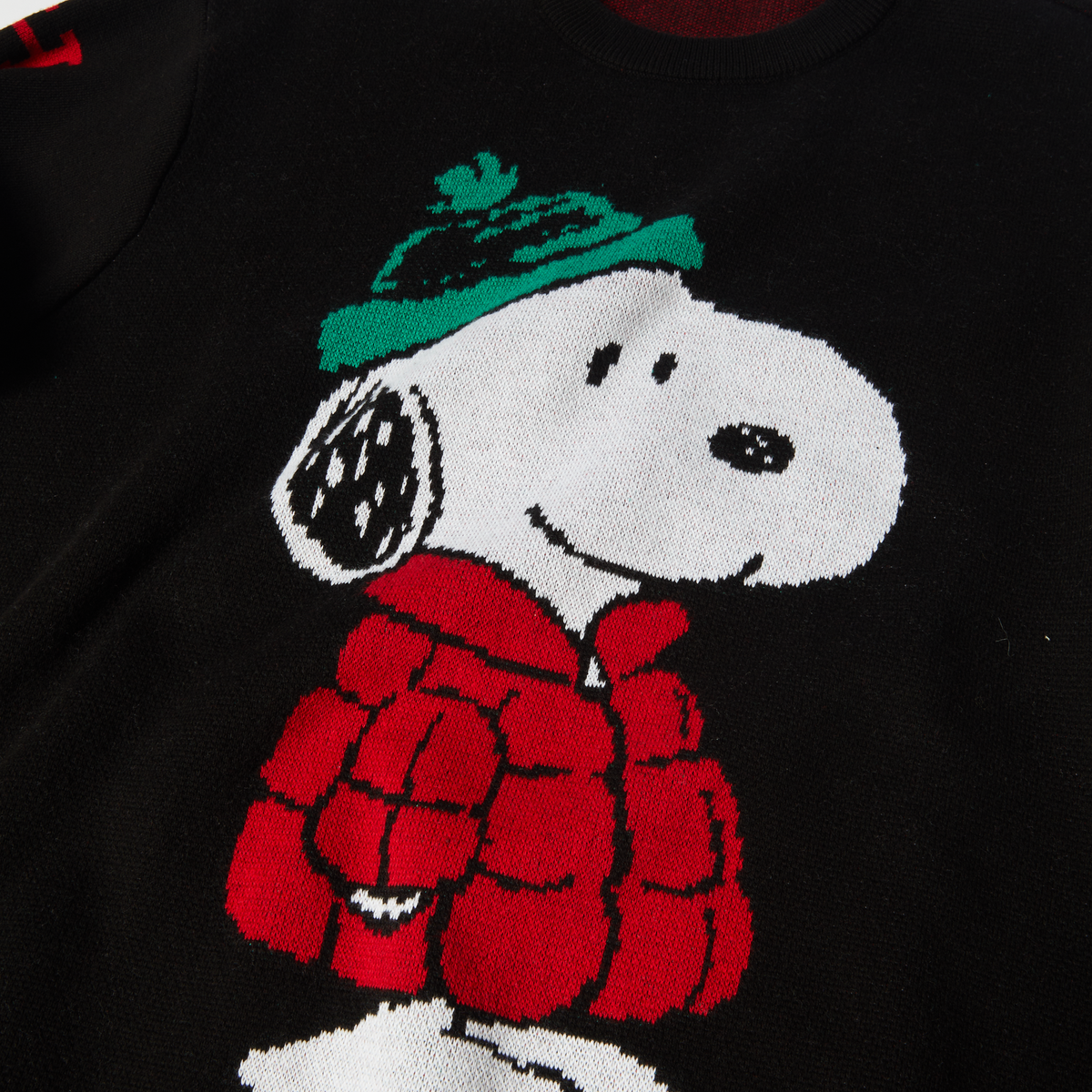 Snoopy Puffer Sweater HUF, Black