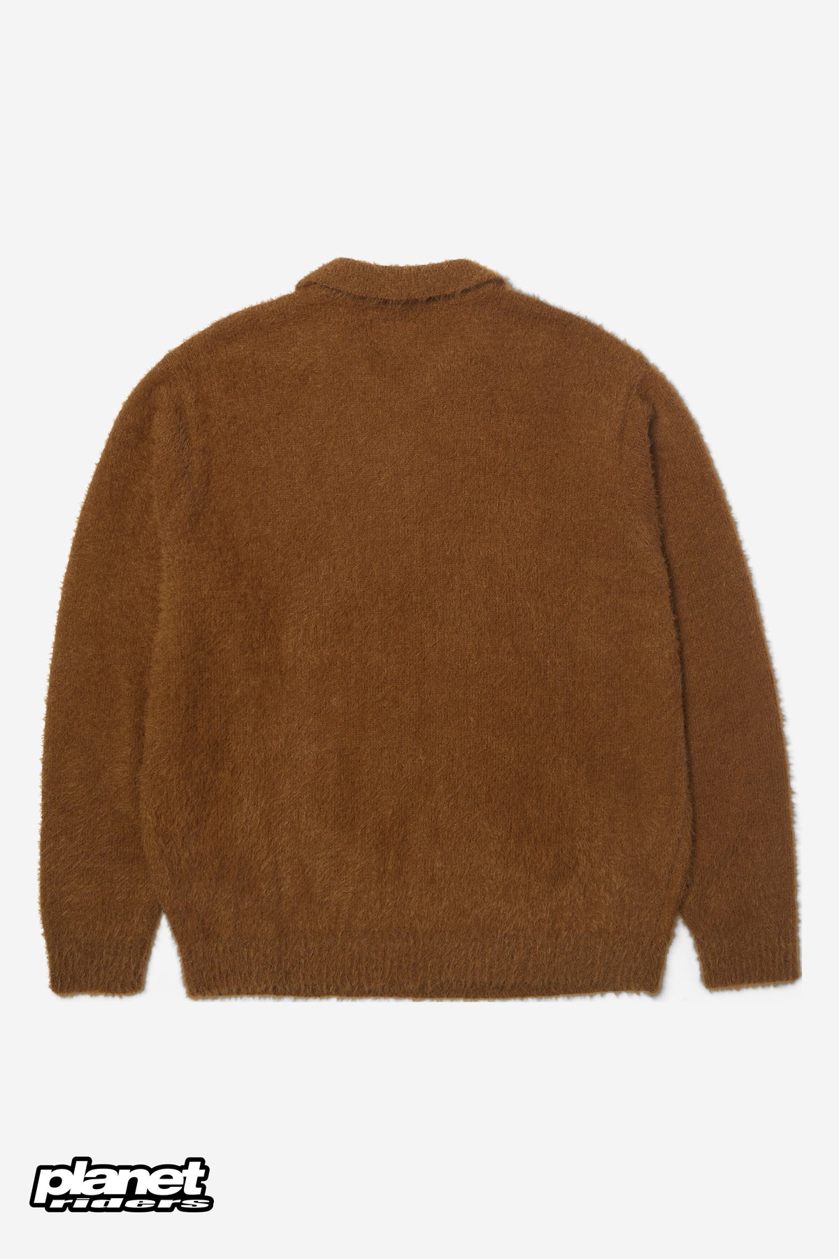 Milton Mohair Polo Sweater HUF, Brown