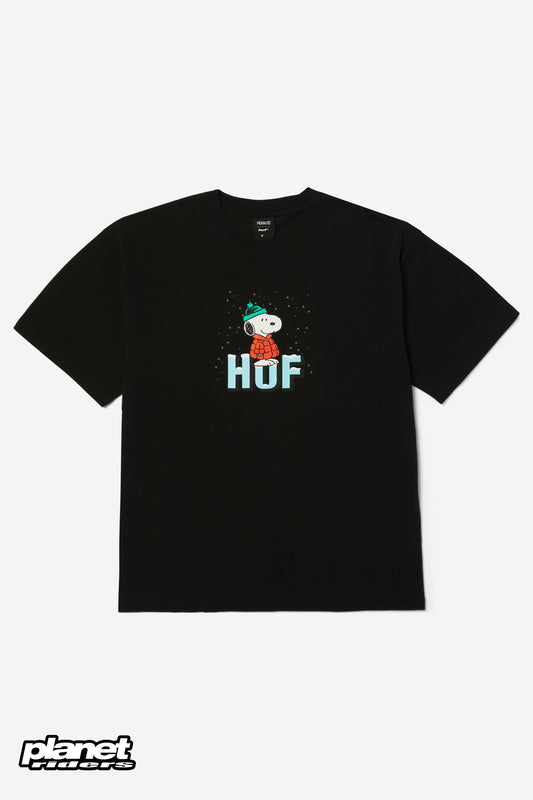Snoopy Puffer T-Shirt HUF, Black / White
