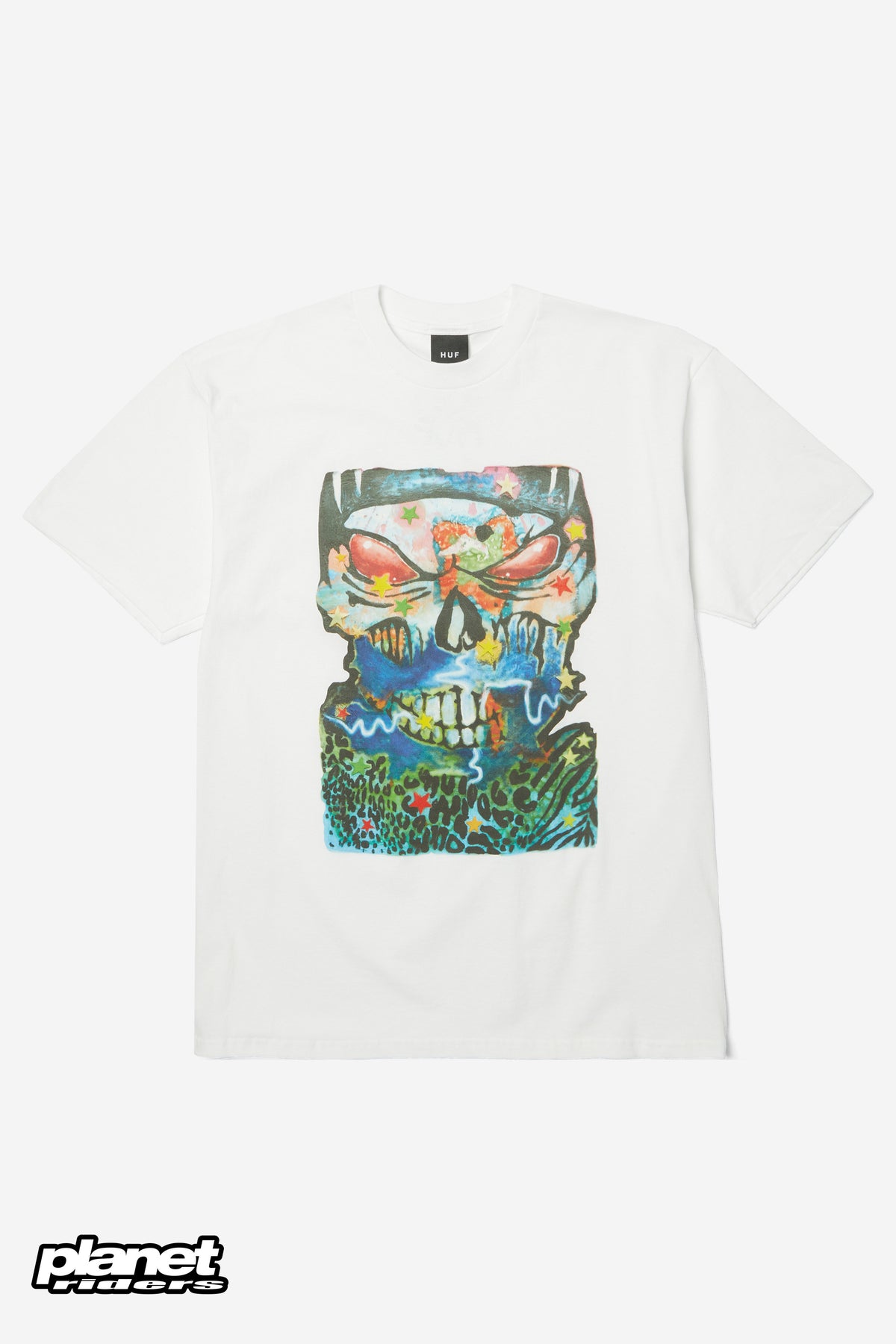 Mia Skull T-Shirt HUF, White