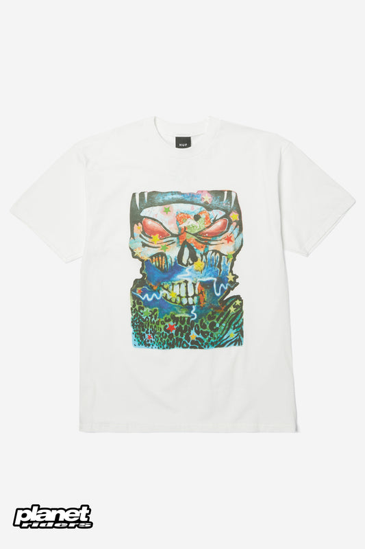 Mia Skull T-Shirt HUF, White