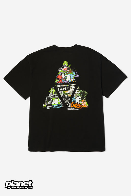 Energy Triple Triangle T-Shirt HUF, Black