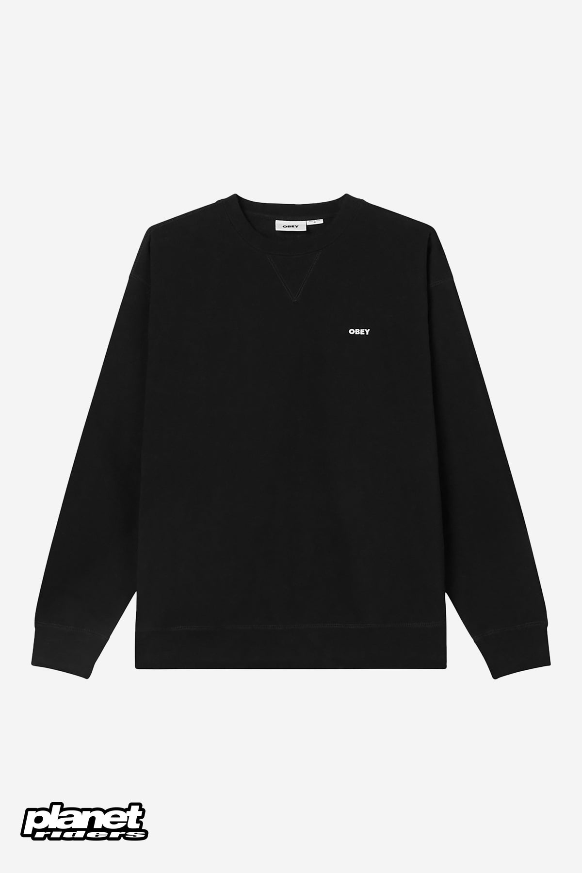Est. Works Bold Crewneck Obey, Ash Grey / Black
