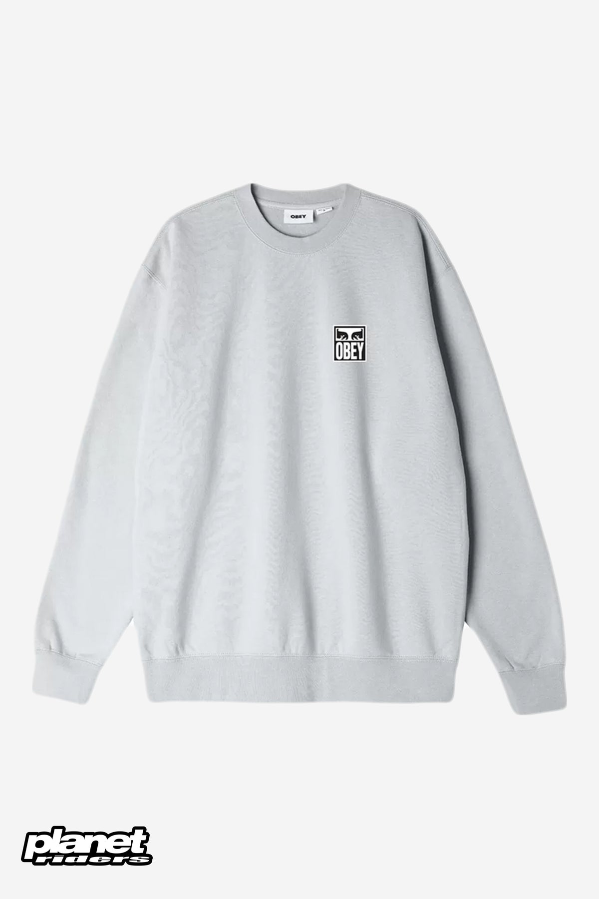 Eyes Icon Crewneck Obey, Heather Grey / Moonstruck / Black