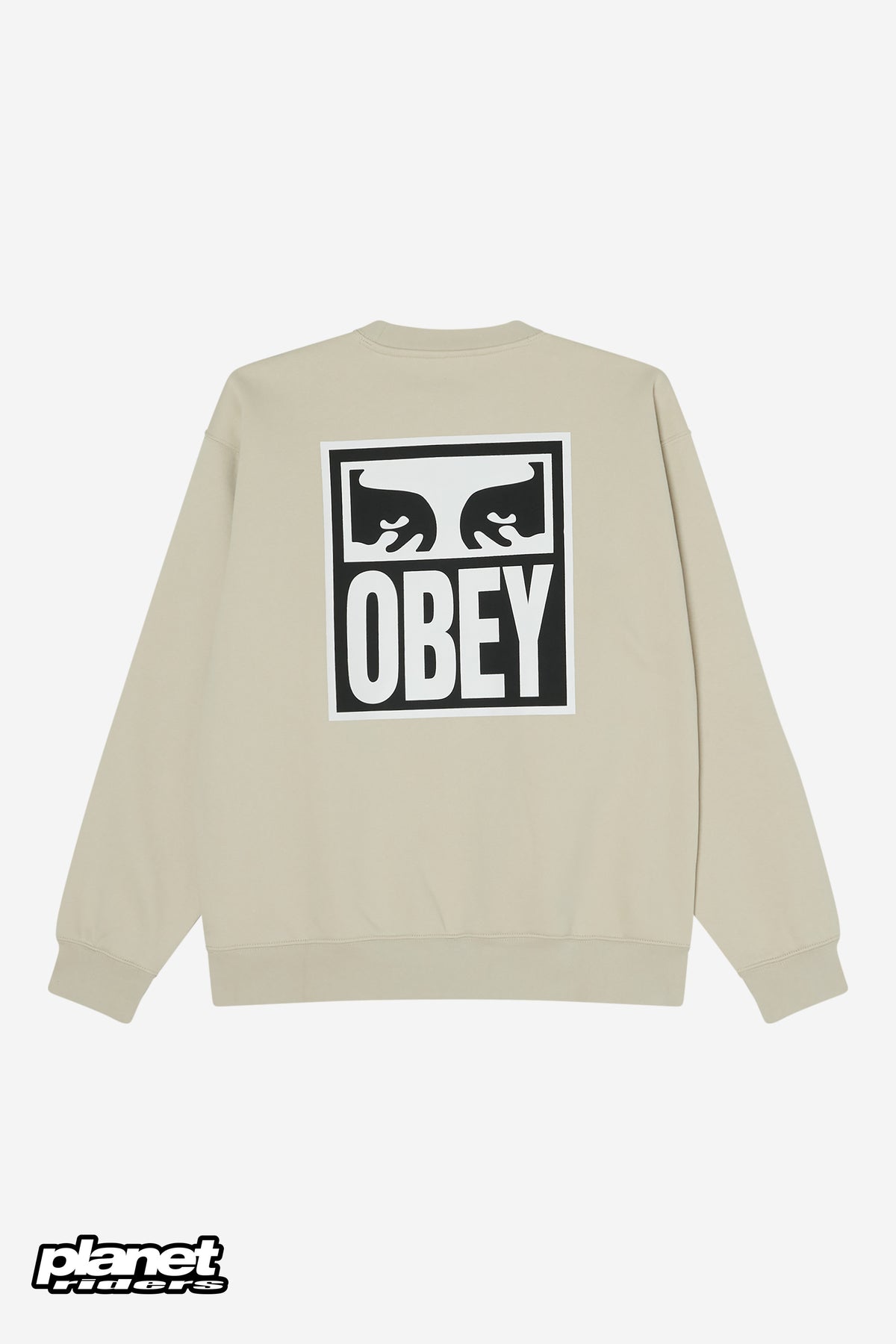 Eyes Icon Crewneck Obey, Heather Grey / Moonstruck / Black