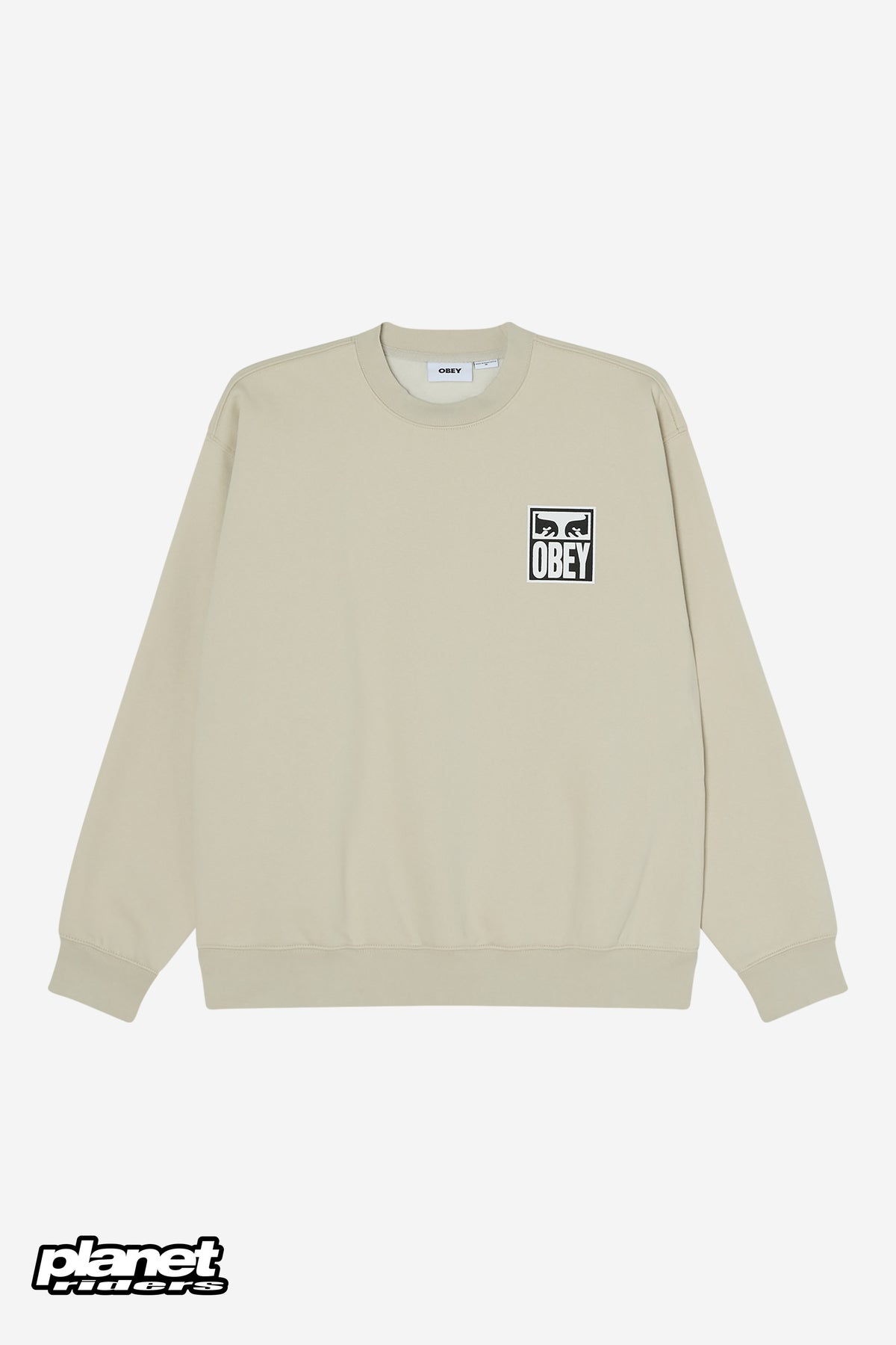 Eyes Icon Crewneck Obey, Heather Grey / Moonstruck / Black