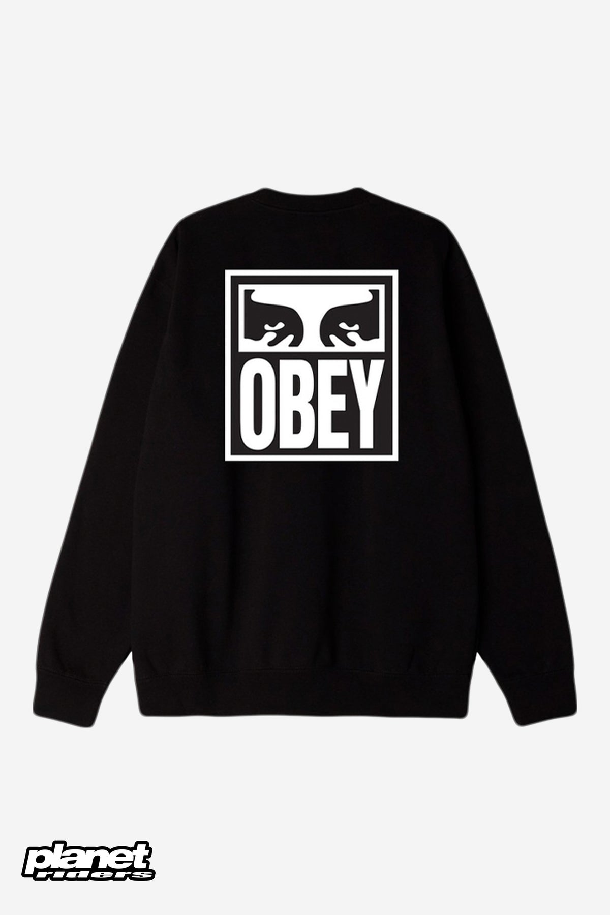 Eyes Icon Crewneck Obey, Heather Grey / Moonstruck / Black