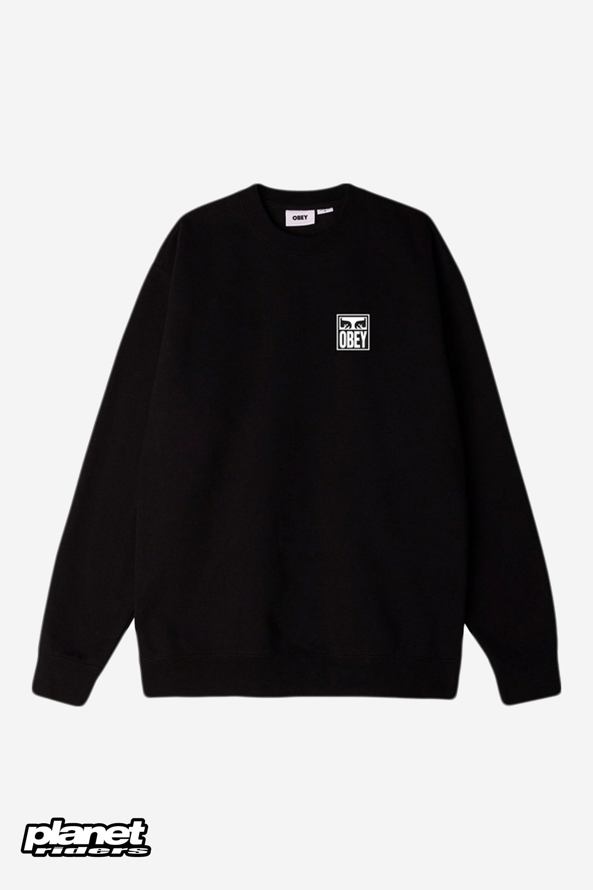 Eyes Icon Crewneck Obey, Heather Grey / Moonstruck / Black