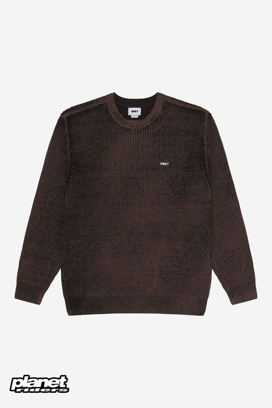 Spray Effect Sweater Obey, Morel Multi