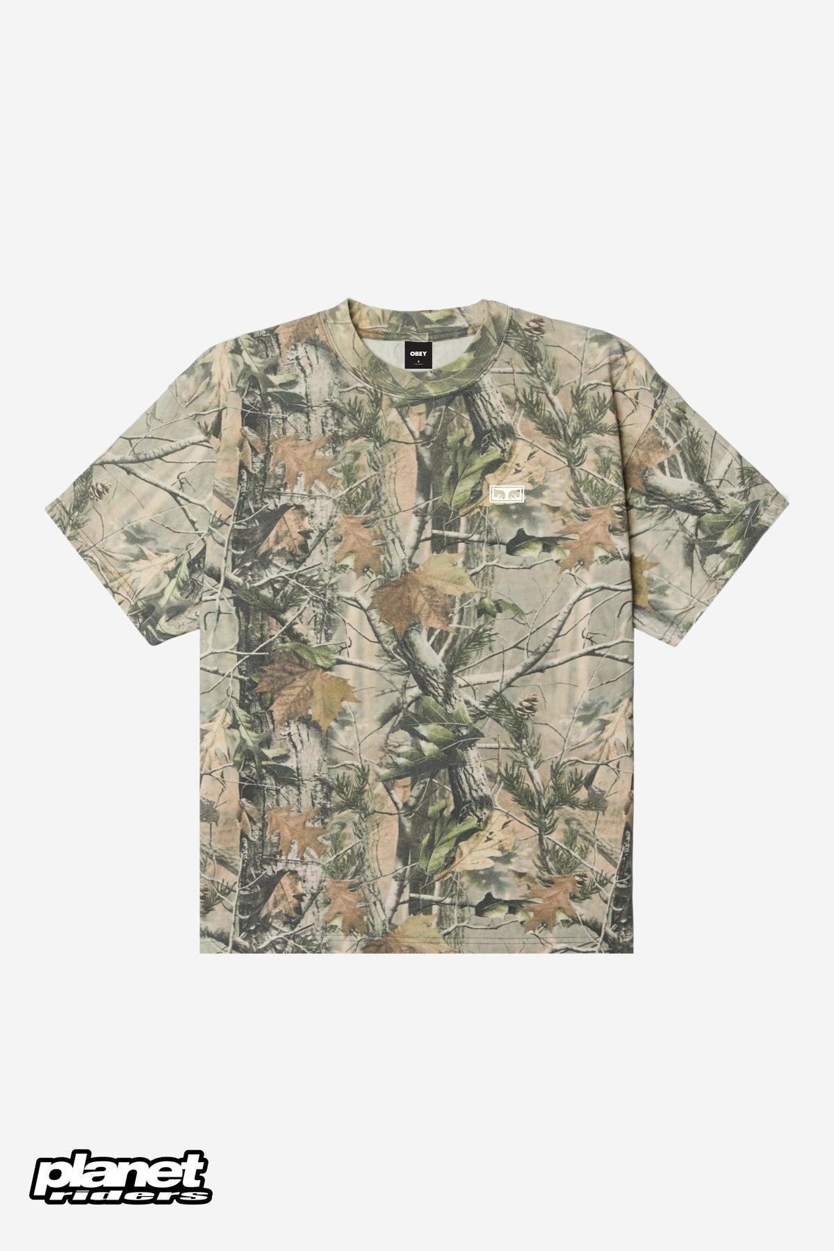 Eyes III Heavyweight T-Shirt Obey, Leaf Camo