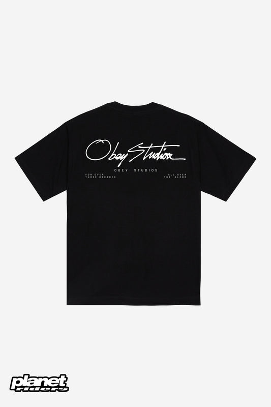Studios 3 Decades Heavyweight T-Shirt Obey, Black