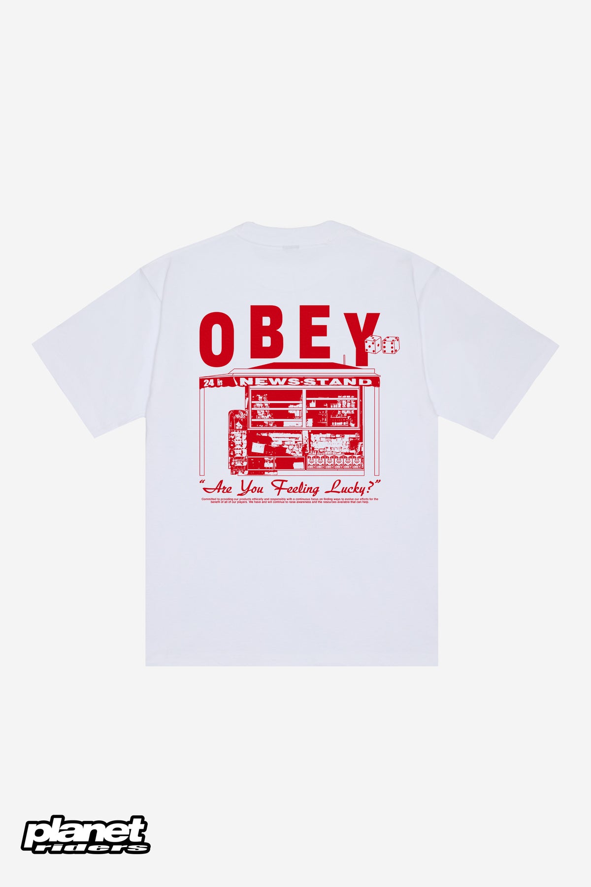 Newstand Heavyweight T-Shirt Obey, White