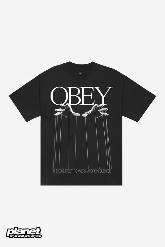 Marionette Heavyweight T-Shirt Obey, Vintage Black
