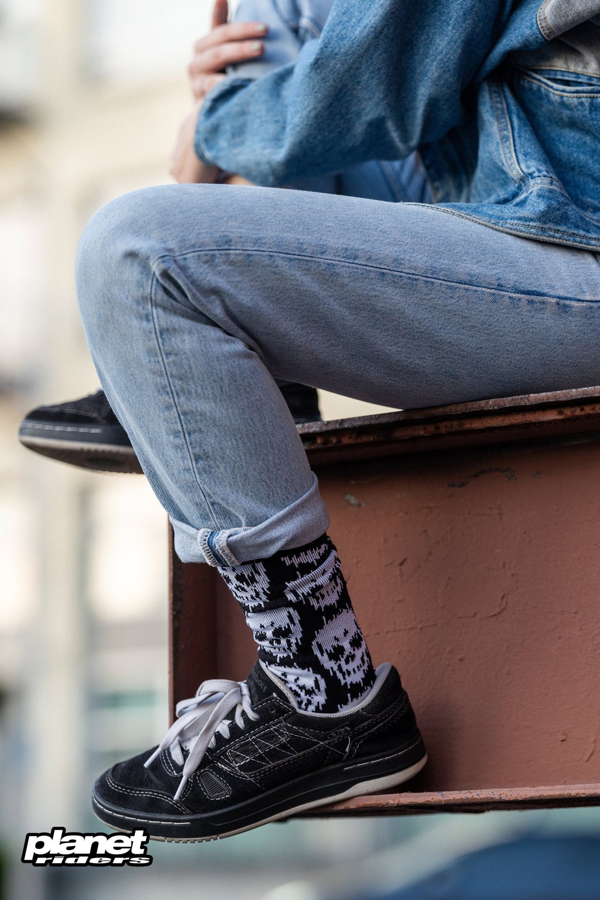 Static Skull Crew Stance, Black