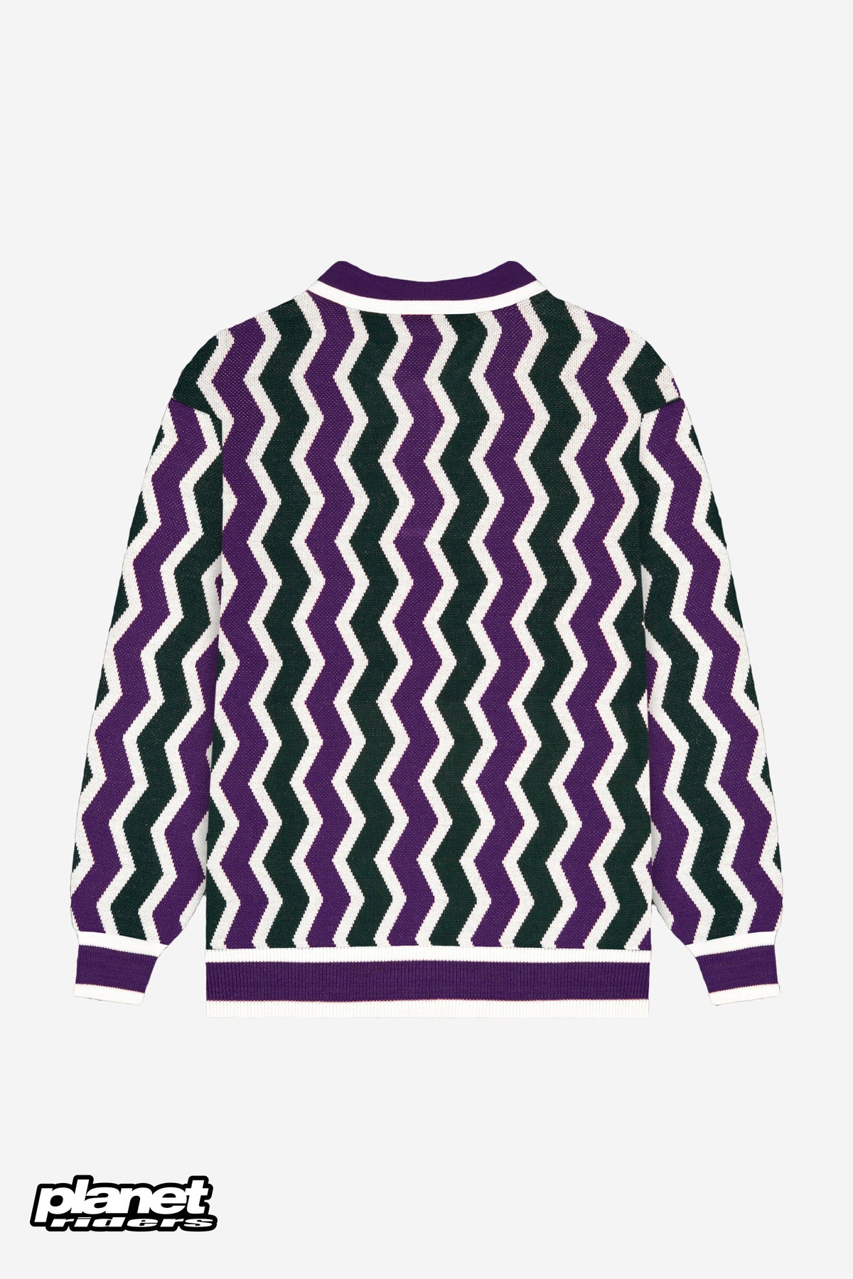 Chevron Polo Sweater Dolly Noire, Multicolor
