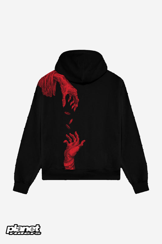Corruption Zip Hoodie Dolly Noire, Black