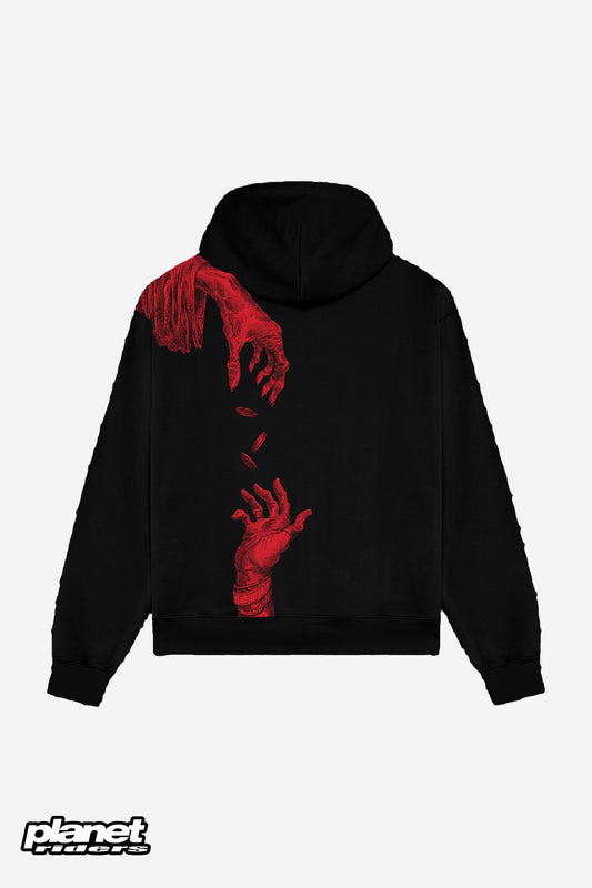 Corruption Zip Hoodie Dolly Noire, Black