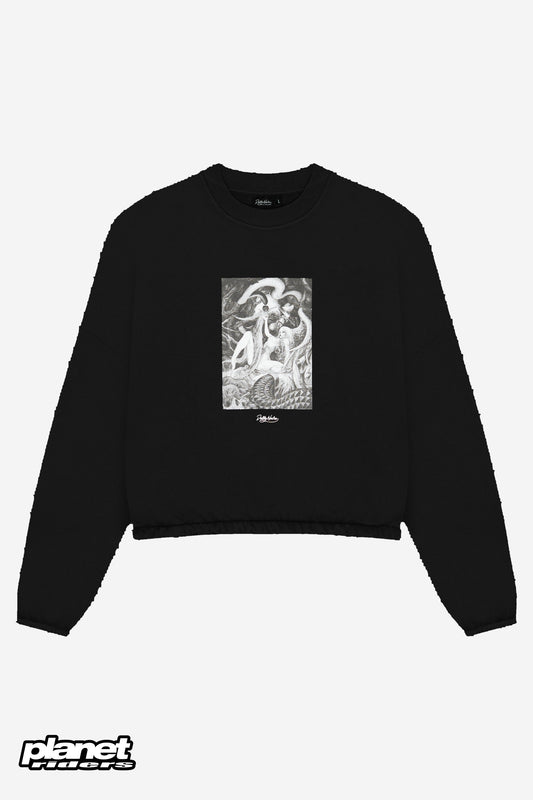 Framing Eve Over Crewneck Dolly Noire, Black