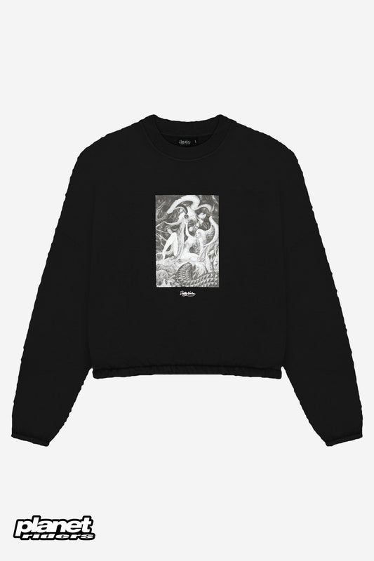 Framing Eve Over Crewneck Dolly Noire, Black
