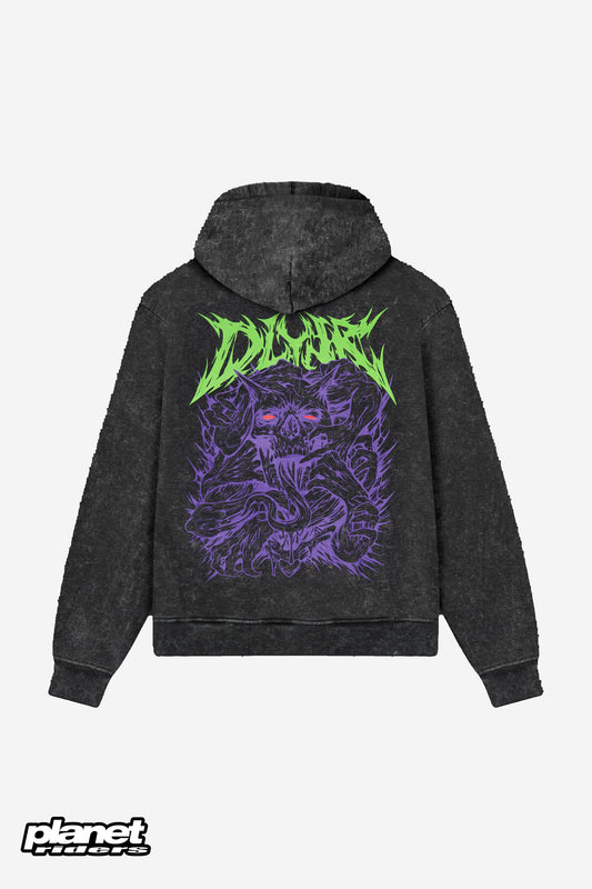 Demon's Grasp Hoodie Dolly Noire, Acid Black