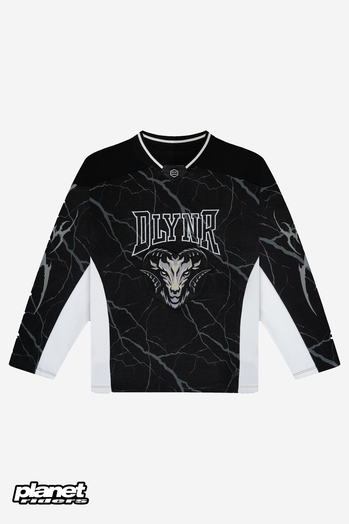 Spikes Hockey Crewneck Dolly Noire, Black / White