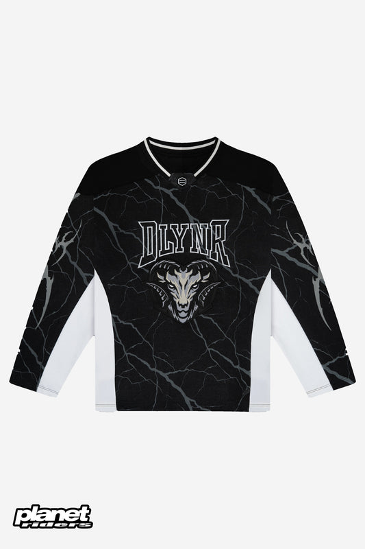 Spikes Hockey Crewneck Dolly Noire, Black / White